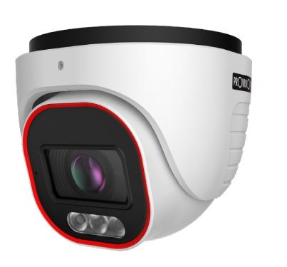 24/7-Vollfarb-Domekamera mit motorisiertem 4-Megapixel-Objektiv, hybridem 40-m-IR und weißer LED