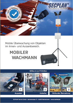 Flyer videofied mobiler Wachmann